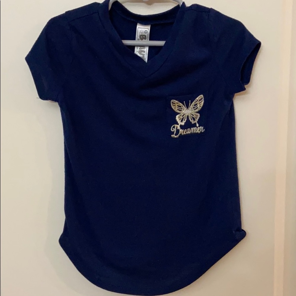Navy Blue Girls Shirt
